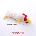 Giocattolo di peluche per cani a forma di pollo, interattivo, 27cm e peso di 41g - Pollo Bianco