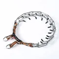 Collar de entrenamiento metálico para perros con correa de camuflaje y hebilla - Estilo Con Sombrero / 2.5mm*35cm / Naranja Camuflaje