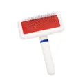 Professional ergonomic pet grooming slicker brush for effective and gentle deshedding - 14cm