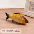 Juguete realista de pez con hierba gatera de 20 cm para gatos peluche masticable - 20cm / Pescado con Hierba Gatera / Multicolor
