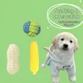 Durable cotton rope woven dog toys in ball, peanut, and corn shapes for teething - New Recommended Collection