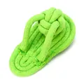 Jouet en corde de coton vert pour chien en forme de tong pour le nettoyage des dents - Style 5