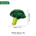 Broccoli-shaped plush dog chew toy, 11x11cm, lightweight 18g for interactive play. - Broccoli