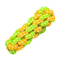 Jouet en corde de coton tressé vert et orange de haute qualité pour gros chiens - Style 7