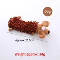 Ανθεκτικό λούτρινο παιχνίδι Dachshund για σκύλους, μήκος 25,5 cm και βάρος 34 g περίπου - Καφέ σκύλος