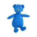 Dettaglio di un giocattolo di peluche per cani in un morbido velluto a coste blu - Teddy Bear / 26x18x9cm / Blu