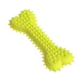 Jouet durable en os à pointes TPR vert citron pour chien, idéal nettoyage des dents - Os à Pointes Cœur / 11x4cm / Vert Citron