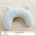 Cozy light blue gingham plush pet blanket cloak with bear ears 25x17x6cm dimensions - Plaid Pet Pillow / One Size (25x17x6cm) / Blue Apple Pillow