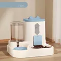 Elegante automatische voer- en waterdispenser voor honden en katten in mistblauw - Stijl Met Oren / Blauw