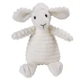 Vista dettagliata del morbido tessuto in velluto a coste su un peluche a forma di pecora - Pecorella/Bianco Giallo