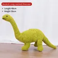 Grünes gestricktes Brachiosaurus Plüsch-Hundespielzeug Kauspielzeug 48cm x 30cm Größe - Brachiosaurus / 1 Stück