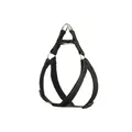 Detail view of the durable nylon webbing and secure metal rings on this dog harness vest - L / Single Harness (Without Leash) / 10mmx3.0m / Black