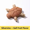 Turtle-shaped silvervine and gall fruit cat chew toy for dental health and play - Turtle Toy (Silvervine + Gall Fruit)
