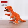 Giocattolo per cani dinosauro arancione in pile ananas, 35cm x 27cm - Tirannosauro / 1 Pezzo