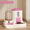 Automatische voer- en waterdispenser voor huisdieren in perzikroze voor katten - Stijl Met Oren / Roze