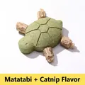 Turtle-shaped silvervine and catnip chew toy for cats, green natural herbal treat. - Turtle Toy (Silvervine + Catnip)