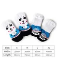 Tableau des tailles pour chaussettes antidérapantes panda pour chats et petits chiens - S / Panda