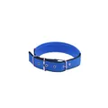 Detailansicht eines langlebigen blauen Nylon-Hundehalsbands mit stabiler Metallschnalle - S / Nur Halsband (Ohne Leine) / 6mm x 1.5m / Blau