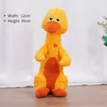 Paperella gialla cigolante in pile ananas per cani di piccola taglia, 35 cm alta - Anatra / 1 Pezzo