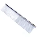 Professionele roestvrijstalen verzorgingskam voor honden en katten, Metaal look - Individueel OPP Verpakt / 16*3 - 50 g