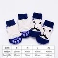 Chaussettes antidérapantes pour animaux avec motif de dessin animé et guide des tailles - S / Magicien à Barbe Bleue