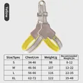 Verstellbares reflektierendes gelbes Hundegeschirr mit detaillierter Größentabelle für Haustiere - Geschirr / S (Empfohlen 4-6kg) / Gelb
