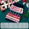 Suéter de punto navideño para perros con texto Merry & Bright para perros pequeños - XS / Estilo de Navidad HOHO