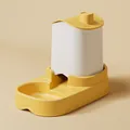 Distributeur automatique de nourriture jaune en forme de maison pour animaux domestiques - Distributeur Jaune 1.8L