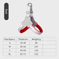 Verstellbares reflektierendes rotes Hundegeschirr Größentabelle für Hunde - Brust und Rücken / S (Empfohlen 4-6kg) / Rot