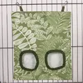 Hanging rabbit hay feeder bag with green leaf pattern and two feeding holes - Grass Green (2 Holes) / M / Green
