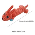 Peluche per cani volpe con squeak, lunghezza 38 cm, giocattolo da masticare durevole - Volpe Arancione