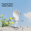 Draagbare 350ml witte hondenwaterfles met kattenoorontwerp voor buiten op reis - 350ML Drinkfles / Wit