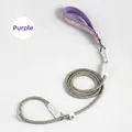 Durable purple and green woven adjustable dog training P-leash for medium and large dogs - Slip Lead Braided / 0.8x180cm / Purple