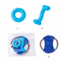 Detailansicht des 3-teiligen Hundekauspielzeug-Sets mit Knochen, Ring und Seilscheibe - Disc Knochen Donut 3er Set