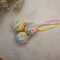 Handgefertigte bunte Katzengarnbälle mit langen Schwänzen zum Kauen und Spielen - Farbe 4