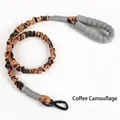 Heavy-duty shock absorbing bungee dog leash with soft foam handle in coffee camouflage - Coffee Camo