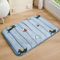 Sommerliche Haustier-Kühlmatte in Hellblau mit süßen Cartoon-Hundemustern. - Kühlmatte / Mittel (70*55CM) / Blauer Hund