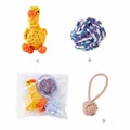 Set di 3 giocattoli in corda per cani con anatra intrecciata e palline - Collezione Anatre di Corda (Set da 3)