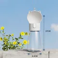Draagbare witte drinkfles voor huisdieren met kattenoren deksel en 550 ml voor honden - 550ml Waterfles / Wit