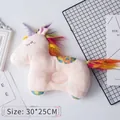 Cartoon unicorn shaped plush pet pillow for cats and dogs in soft pink color 30x25cm - Pink Unicorn / 30x25cm