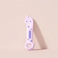 Ergonomic pink and purple cat food spoon for scooping canned wet pet food neatly - Dinosaur Can Spoon / Purple