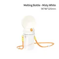 Draagbare reisdrinkfles voor honden en katten met draagkoord in de kleur mistig wit - Met Schouderriem / Wit
