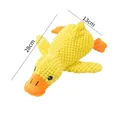 Giocattolo cigolante per cani a forma di anatra gialla, 28x13cm per taglie medie - Taglia M / Giallo