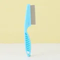 High-quality blue stainless steel pet flea comb with fine teeth for cats and dogs - Small Size (Small Size) / Blue