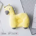 Adorable yellow giraffe cartoon plush pillow for pets dogs and cats, size 29x21cm - Giraffe