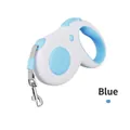 Automatic retractable dog leash for pets in a stylish light blue and white color design - 5 Meters / Blue