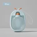 Portable ladybug-themed pet travel water dispenser in a sleek light blue finish - Blue