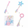 3er-Set pastellfarbene Hundekauspielzeuge mit Stern-, Ring- und Hantelformen zum Kauen - Macaron Sternring Hantel 3er Set