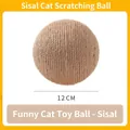 Palla tiragraffi per gatti in sisal, diametro 12 cm, gioco resistente - Diametro 12cm / Palla in Sisal di Ricambio