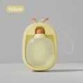 Cute ladybug-shaped portable pet travel water bottle in a vibrant yellow finish - Yellow